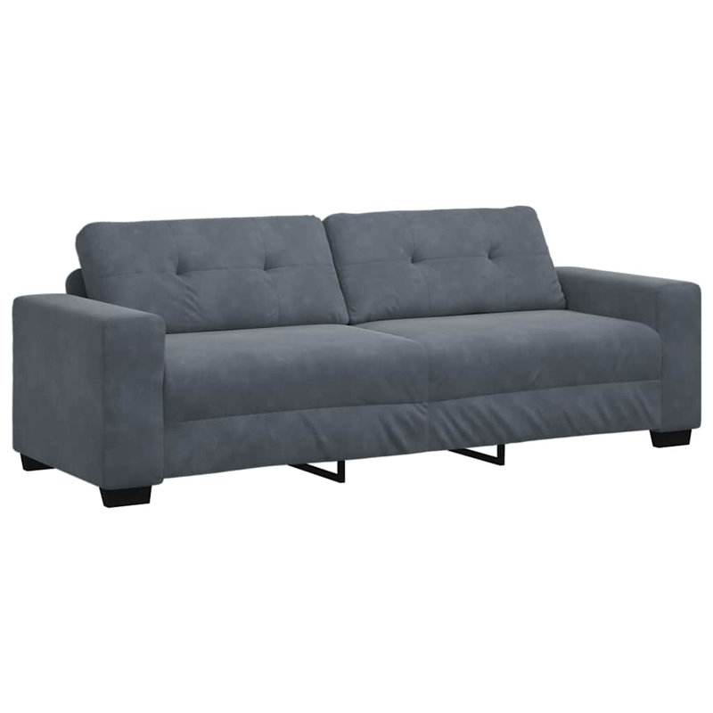 Canapé en tissu 70,9 po Vidaxl, 86.6", Noir, Black Velvet