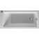 Starck New 59" x 28" Drop In Soaking Acrylic Bathtub