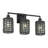 Cassiday 3 Light Black Vanity Sconce-121436182