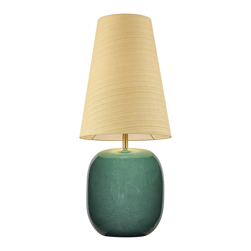 Aurora 1-Light Table Lamp by Breegan Jane, Teal