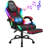 HOFFREE Led Gaming Chair With Speakers And Massage Video Game Chair Big And Tall For 400Lbs With Footrest Reclining High Back Computer Desk Chair-1675012966