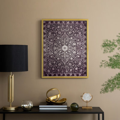 «Vintage Abstract Print», reproduction encadrée III