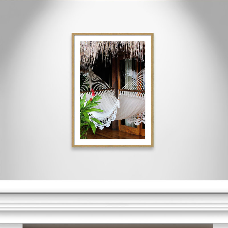 "Tropical Serenity" encadré sur papier par Mike Ragan pour Casa, reproduction d'art, H 35,5 po x l 25,5 po x P 0,75 po