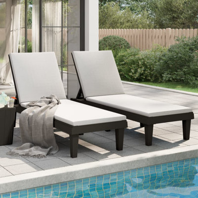 Chaise longue inclinable 74,4 po