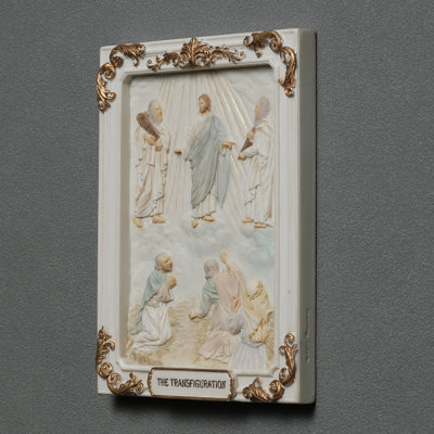 Figurine 4,1 pouces en polyrésine mystérieuse et mystérieuse la finition blanche et dorée