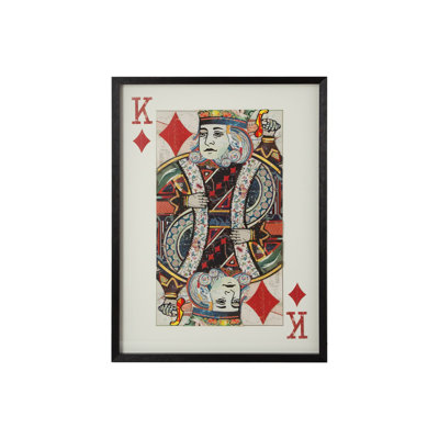 Ace of Spades, jouant à la carte un collage de Mosaik encadré sous verre