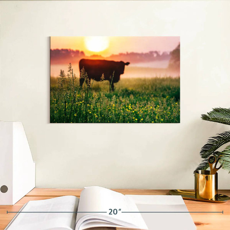 Alvord Cow Sunrise, H 8 po x l 12 po