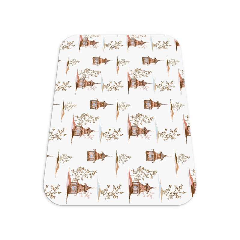 Namaya Hard Floor Rectangular Chair Mat, 70 x 100cm