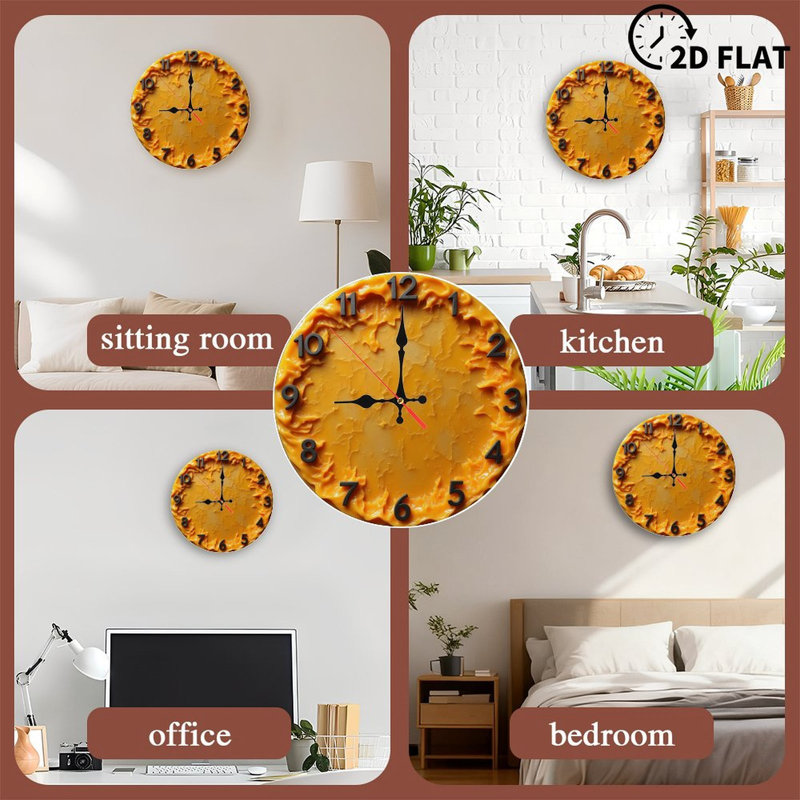 Modern Yellow Wall Clock