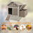 Outdoor Wooden Chicken Coop with Nesting Box and Ramp, Weatherproof Hen House with Predator-Safe Locks, Slide-Out Waste Tray & Elevated Base, Large-870073820