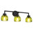 Glausen 3 - Light Black Wall Sconces Bathroom Vanity Lights With Tulip Green Glass Shade-208698090-208698091