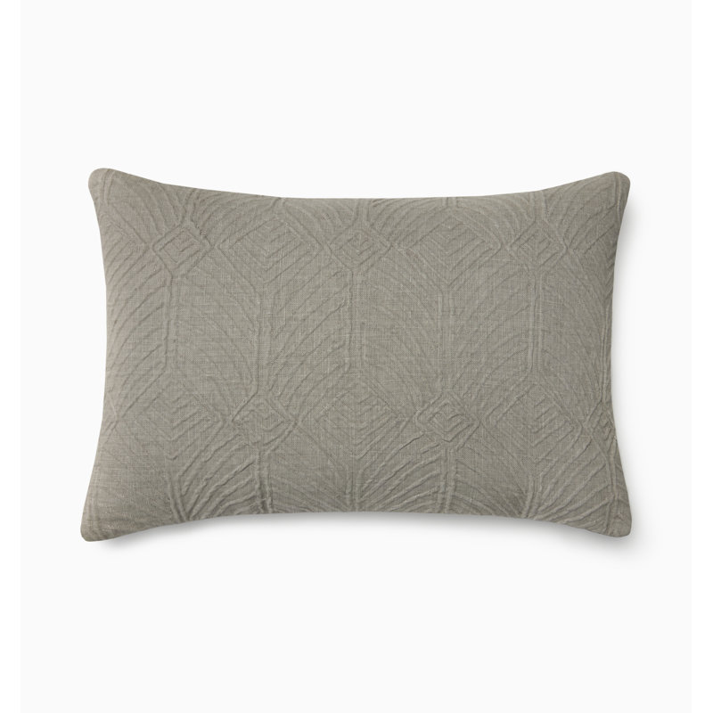 Ruggenti Linen Lumbar Pillow Cover & Insert, Ash