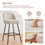 2 - Person Modern Dining Set 120cm Long Bar Table With Linen Bar Stool-125805418-117957276