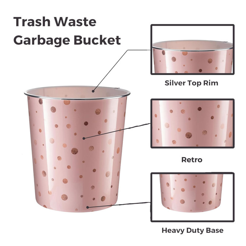 Omunique Plastic Open Waste Bin - 7.7L