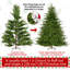 Arbre de Noël artificiel pré-éclairé avec 9 lumières DEL multicolores-1748681220