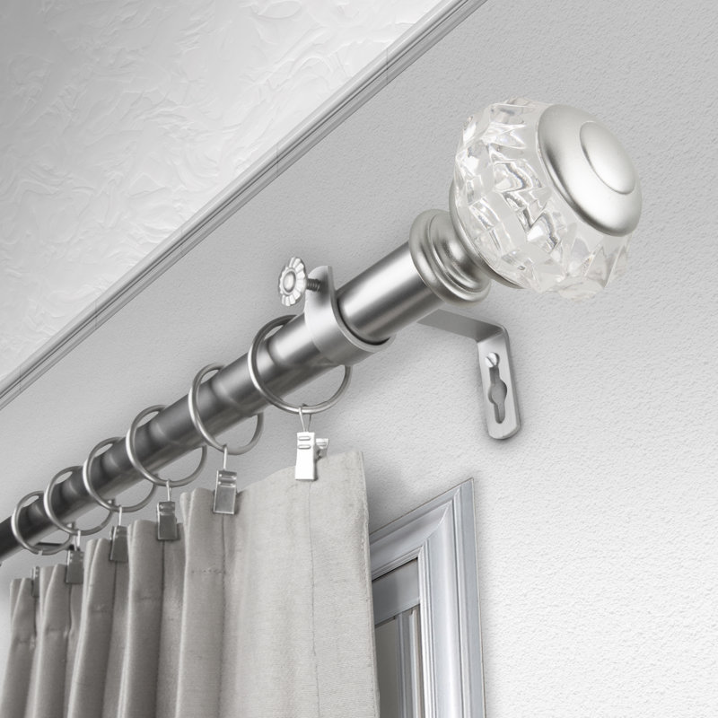 Tringle à rideaux simple 1 po Matias, H 2,75 po x l 48 po x P 3,63 po, Or