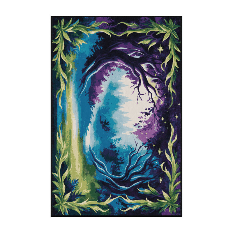 Whispering Leaves Rug, Rectangle 8' x 12'