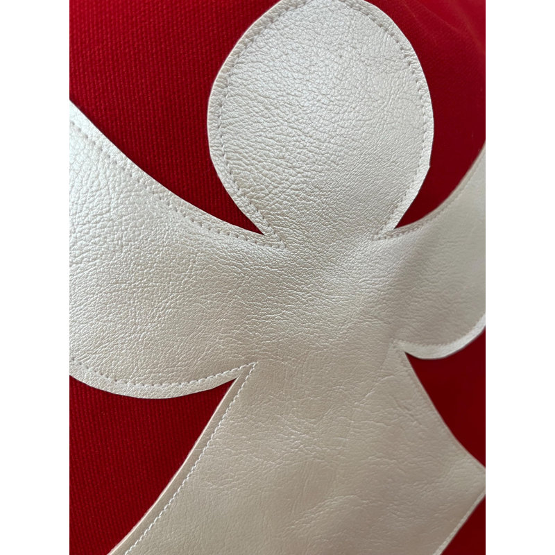 Housse de coussin Red Christmas Angel, H 21 po x l 21 po