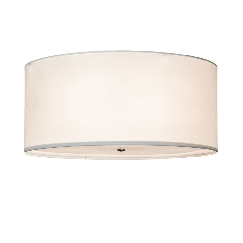 Cilindro Textrene Fabric Flush Mount