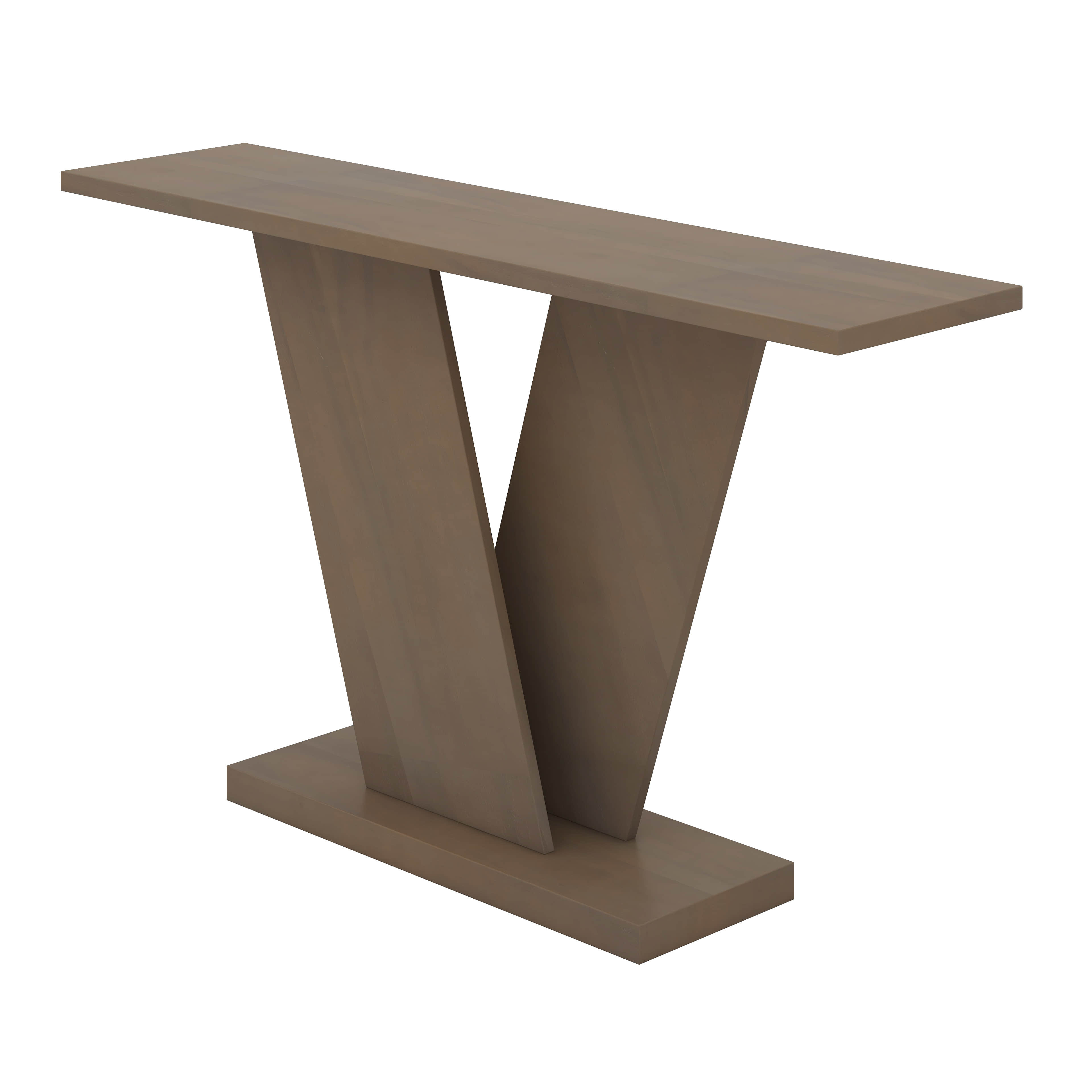 Latitude Run® Console Table With V Shaped Base, Minimalist Classic Sofa ...