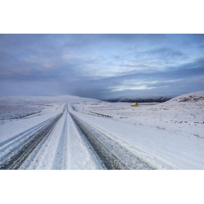 Boldt Winter Road - Wrapped Canvas Print