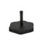 Base de parasol 66 en béton lourd - hexagonal, adaptateur inclus, noir, P 19,2 po x l 14,17 po Béton robuste en acier, hexagone, adaptateurs, 14,17
