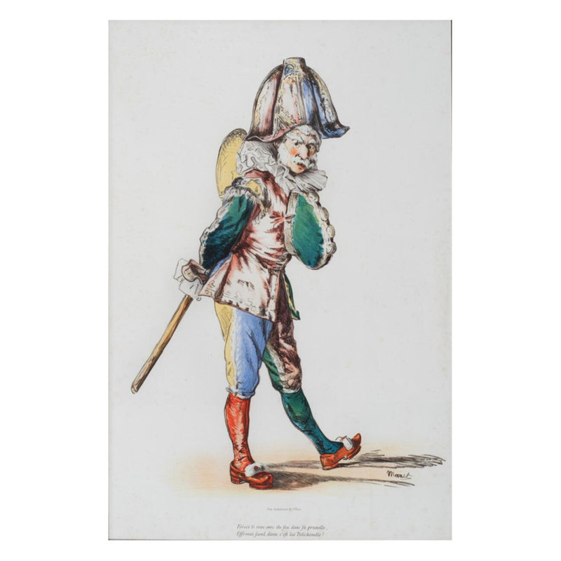 «Polchinelle» par Edward Manet - Estampe numérique, H 28 po x l 22 po