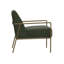Structure en bois et base en métal, fauteuil
