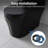 1.85 Gallons Per Minute GPF Elongated Height One-Piece Black Toilet (Seat Included)