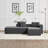 101.5-inch L-shaped modular sofa