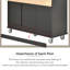 Chariot de cuisine roulant avec plateau en bois manufacturé Therald-880097438