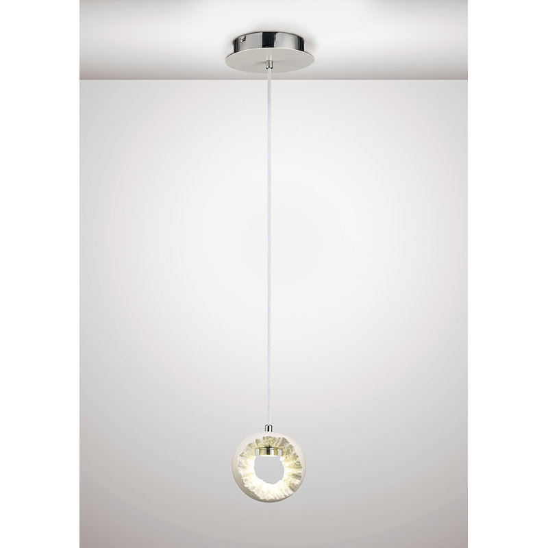 DiCaprio 1 - Light LED Sphere Pendant, White