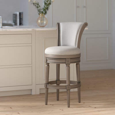 Chapman Swivel Barstool with High-Back and Dual Height Options