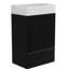 Meuble-lavabo rayé noir 20 po, profondeur 19,74 po, rangement organisé 28,08 po, efficace