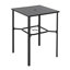 Ensemble de bar de patio 3 pièces avec trou pour parasol, tabourets de bar pivotants en textilène