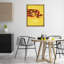 Délicieuse pizza sur cadre flottant jaune, design par Kim Allen-1756355661-1756355662