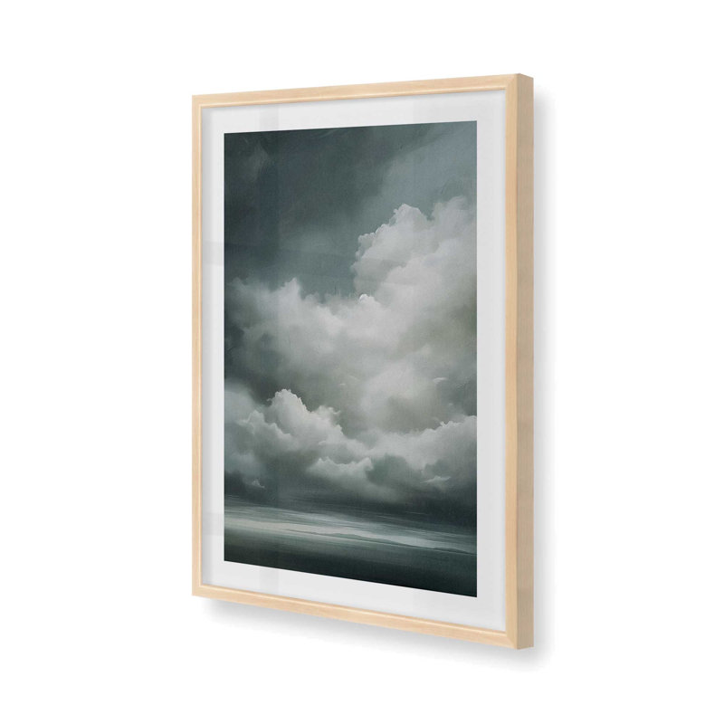 Sombre Skydance I, Cadre photo simple érable brut, H 21 po x l 17 po