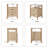 20" Large Nightstand with Charging Station, Solid Round Post Legs, 2 Drawers End Table with Open Shelf-118662943-118662945