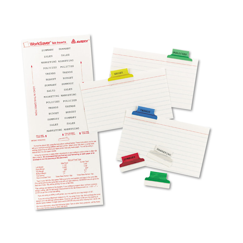 Pattes auto-adhésives avec insertions imprimables blanches, 1 pouce, 25/paquet