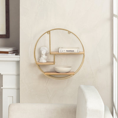 Elysant 3 Piece Circle Floating Shelf