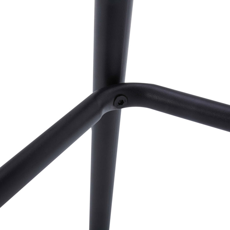 Tabouret de bar et de comptoir pivotant Brendaly (ensemble de 4) - Similicuir, Noir