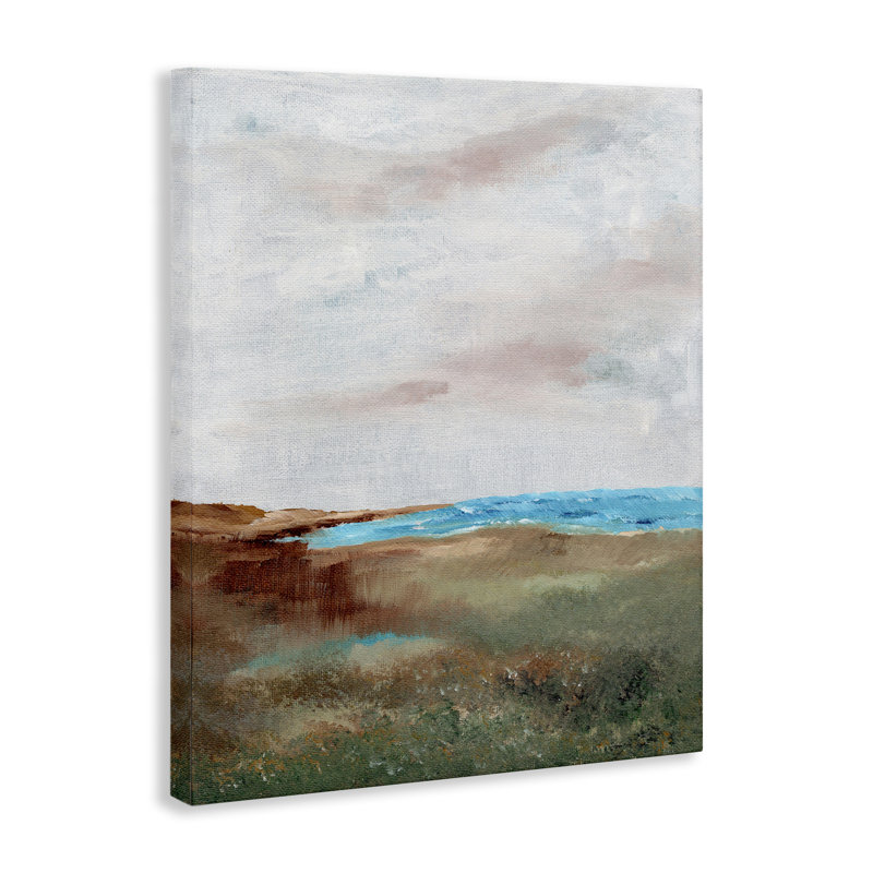  Art mural en toile paysage marin brossé par Nikita Jariwala, H 30 po x l 24 po
