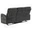 Ensemble de canapé inclinable manuel en chenille 3 pièces Camecia Gris anthracite-579404624-579404625