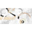 White, Black And Gold by Arturo Armenti - Wrapped Canvas Print-527108002
