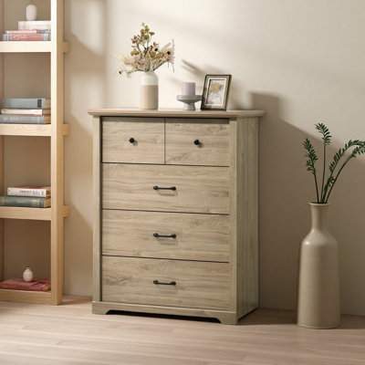 Commode 4 tiroirs avec poignées l 32 "