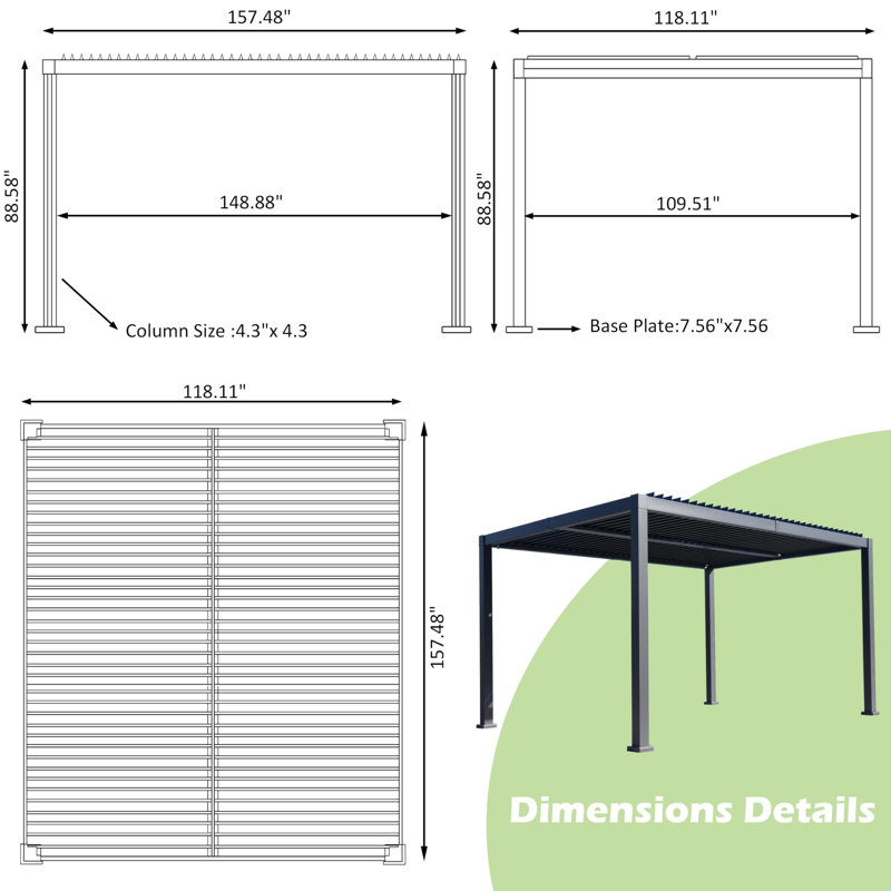 Pergola moderne en aluminium
