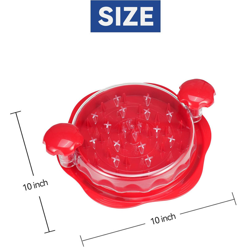 Manual Chicken Shredder Tool Red