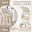 49.5cm H Luxury Fabric Upholstered Dining Chair with Wooden Legs-758737231-759353823
