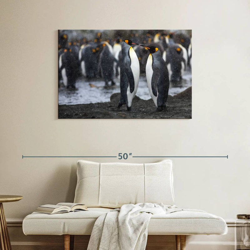 Brampt Penguin Romance, 26" H x 39" W