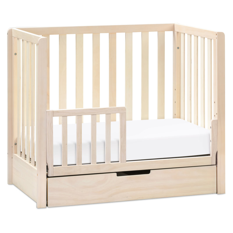 Lit de bébé convertible 4-en-1 Colby avec rangement, Naturel délavé